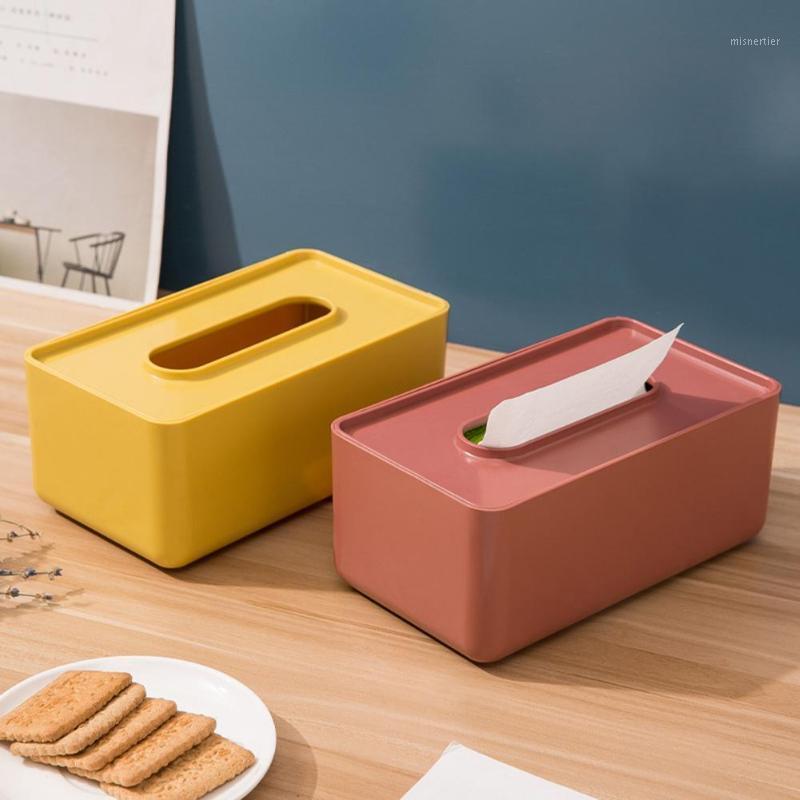 

Nordic Style Plastic Tissue Box Paper Towel Tissue Case Holder Home Table Decor Organizer Household Supplies1