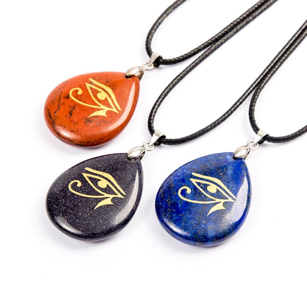

Ancient Egyptian Jewelry Eye of Horus Necklace Sun God Symbol Amulet Spiritual Pendant for Men Women