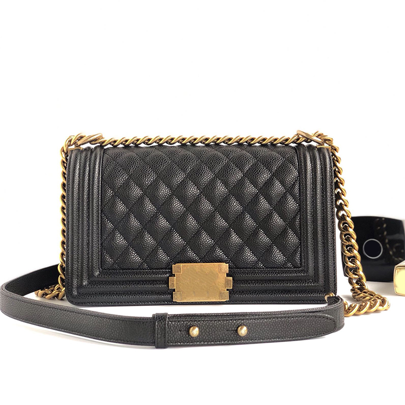

Caviar ball pattern leather holster caviar leather bag flap 670860 Long-hot halibut;Familiar with version Perfect Turing machine bags