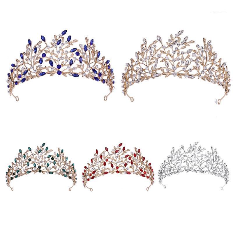 

Hair Clips & Barrettes U90E Bridal Wedding Headband Rhinestone Crystal Leaf Hoop Vintage Hairband For Party Prom Halloween Costume Headpiece, Golden;silver