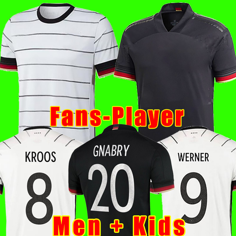 

HUMMELS soccer jersey Fans Player version KROOS GNABRY WERNER DRAXLER REUS MULLER GOTZE European Cup football shirt germany men + kids kit 20 21 222, Men home player version