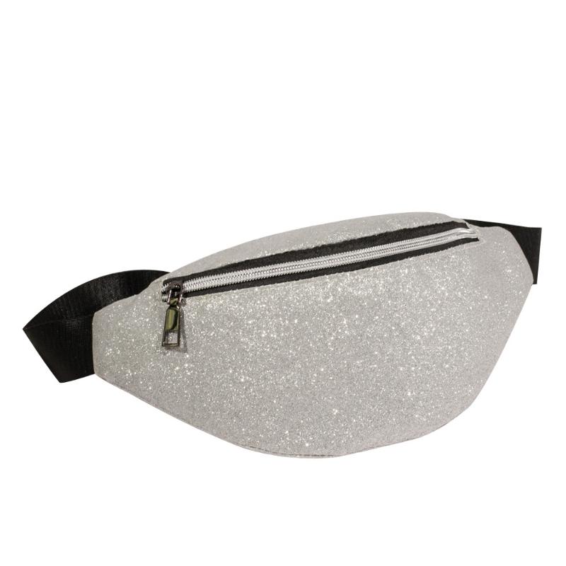 

Sequins glitter Waist Pack Bling Fanny Pack Feminina Women's Laser Chest Waist Bag Women Belt Bag Bum New Shoulder 3.26, Beige