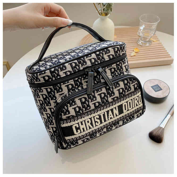 Sacs à cosmétiques sacs à main Style fleur brouillard mode maquillage boîte de grande capacité Portable rangement multi-compartiments pour femmes