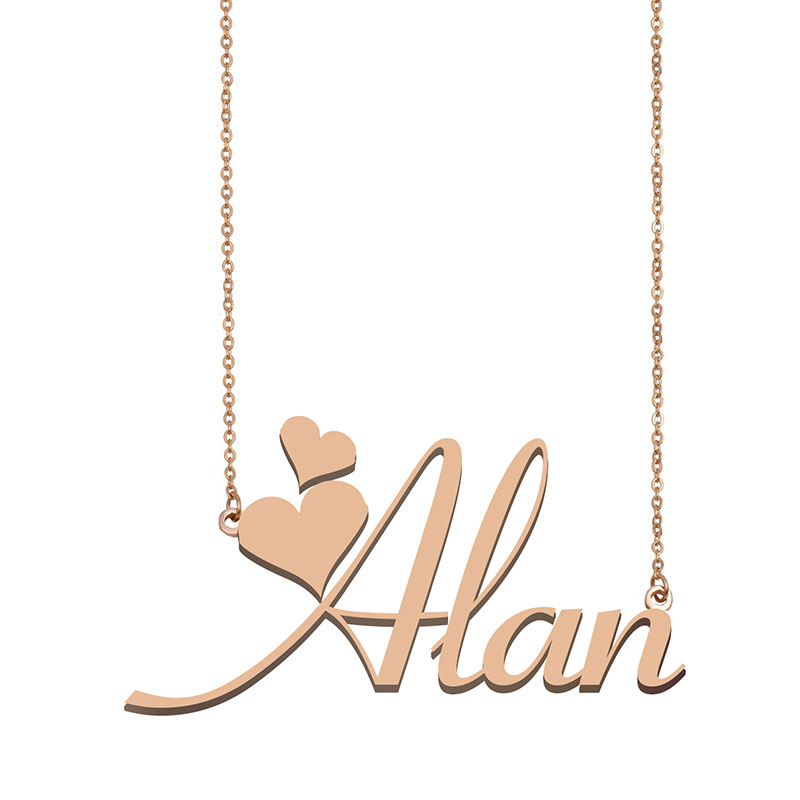 Alan Custom Name Necklace Personalized Pendant for Men Boys Birthday Gift Best Friends Jewelry 18k Gold Plated Stainless Steel-image-601464964