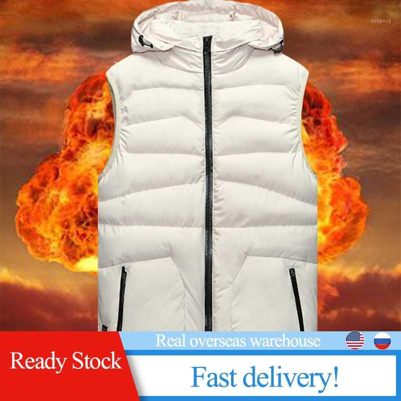 

Winter Outdoor Jackets Outdoor Camping Hiking USB Modes Warm USB Winter Intelligent Heated Warmer Vest Hooded Heating1, Black