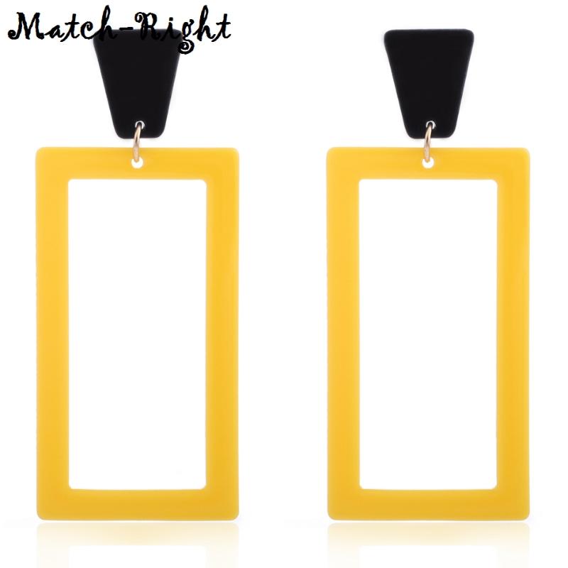 

Women's Acrylic Summer Drop Earrings Pendants for Women Geometric Minimalist Dangle Earring New Fashion Jewelry to Woman KK172
