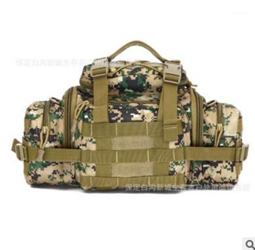 

Outdoor men women multifunction handbag shoulder Messenger bag large pockets Photography travel package 3P magic riding pockets1, Blue color