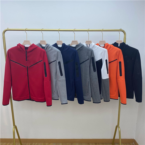 Mens Designer Jackets Spring Autumn Cotton Hooded Zipper Sweater Sports Casual Jacket