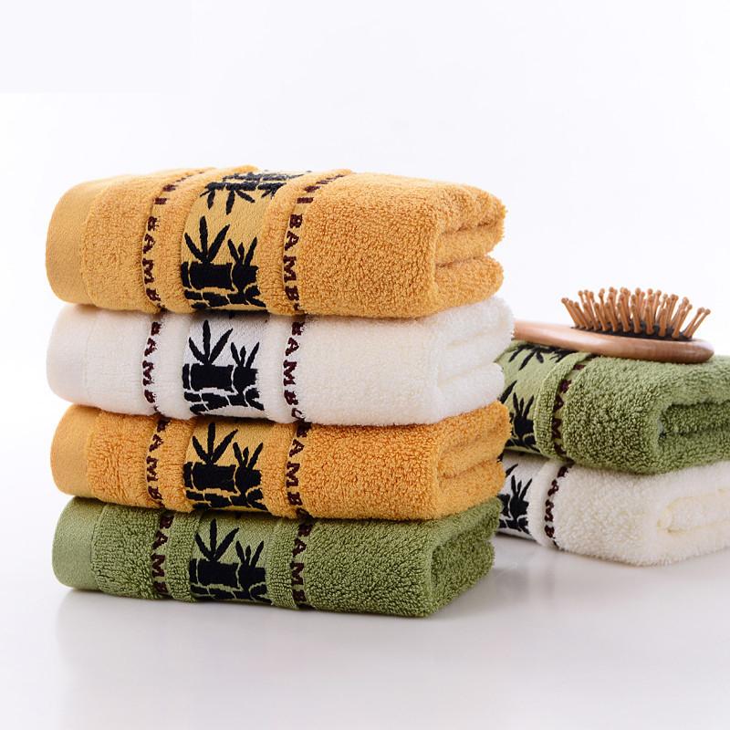 

SKTN Bamboo Fiber Towels Set Home Bath Towels for Adults Face Towel Thick Absorbent Luxury Bathroom Machine Washable, Green