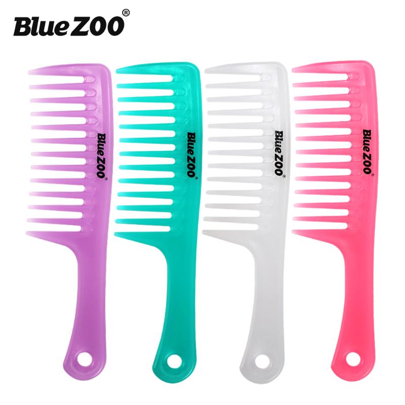 

Blue Zoo big tooth comb candy color Special comb for curling hair heat-resistant &anti-static hairdressing hair brush 127