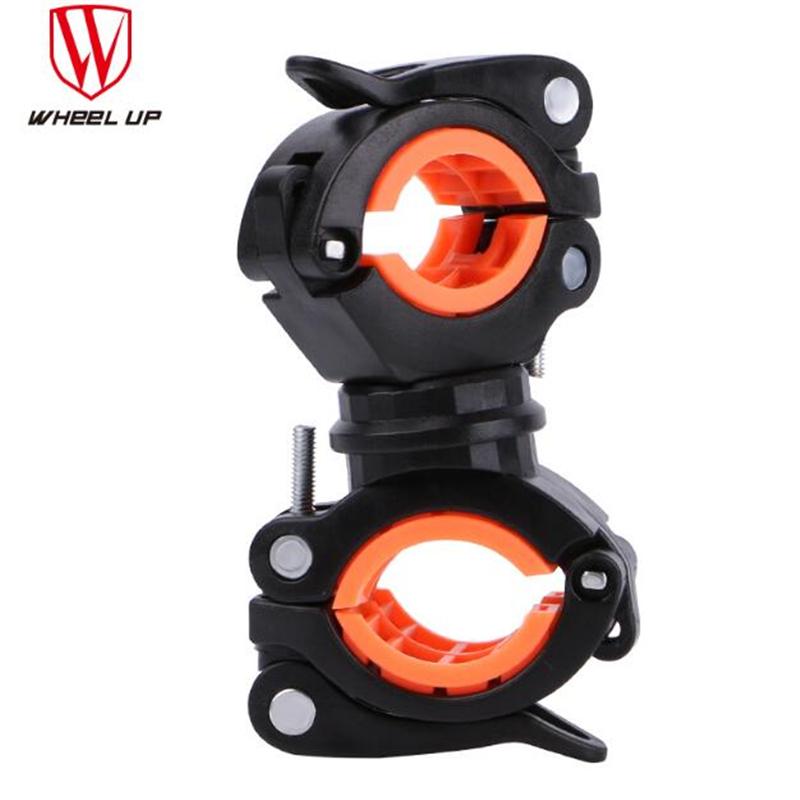 

WHEEL UP New Design Rotating Bike Mount Clamp Clip Double Holder LED Front Lamp Handlebar Holder Cycling Accessories