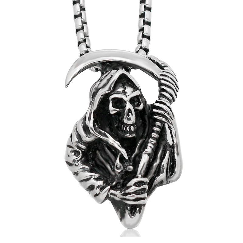 

titanium steel necklace cloak of of retro hip-hop do another men's titanium stainless steel necklace