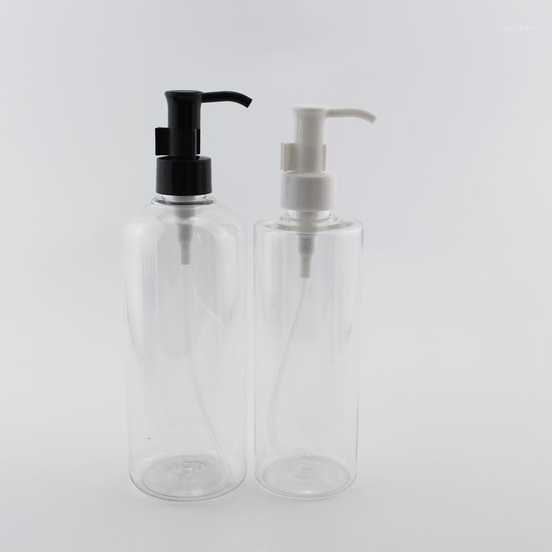 

High Quality Plastic Oil Pump Bottles 300ml 400ml Big PET Container For Essential Oil Lotion Liquid Soap Cosmetics1