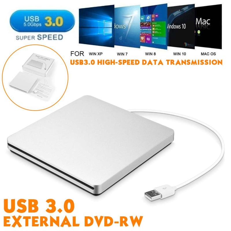 

USB 3.0 Slim External DVD RW CD Writer Drive Burner Reader Player Optical Drives DVD Burner For Laptop PC