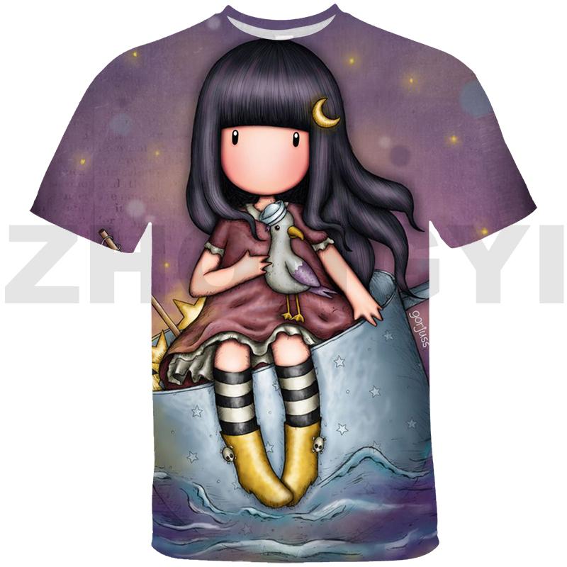 

Men's T-Shirts 3D Fantasy Illustrator Girl T-shirt Cute Oversized T Shirt Graphic Anime Shirts For Merch Cartoon Women Kids Short Tops Tees, White;black