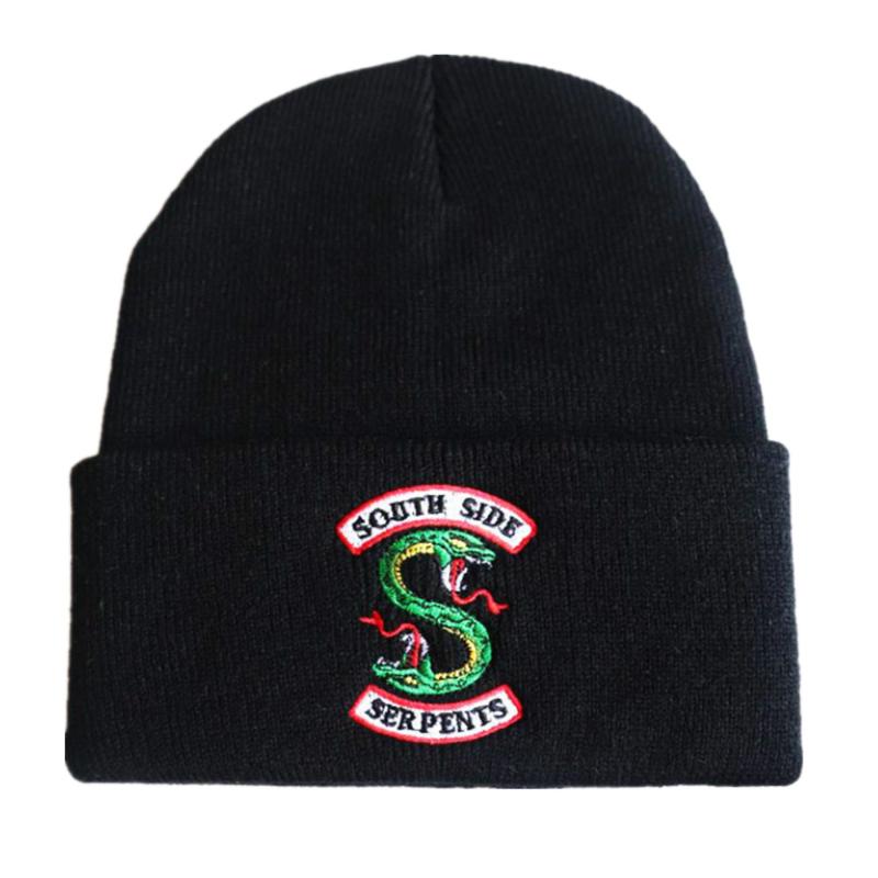 

Adult Riverdale Beanie Cap Winter Knitted Embroidery Hat