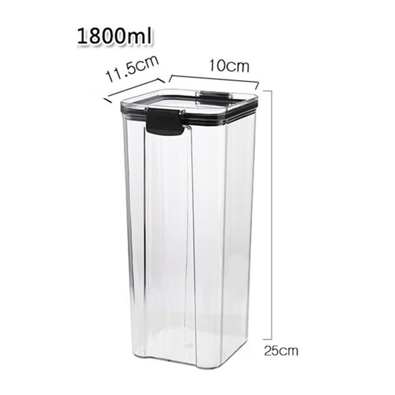 

Airtight Pantry & Kitchen Storage Containers Square Plastic Containers With Lids Stackable With Locking Clips BPA-Free