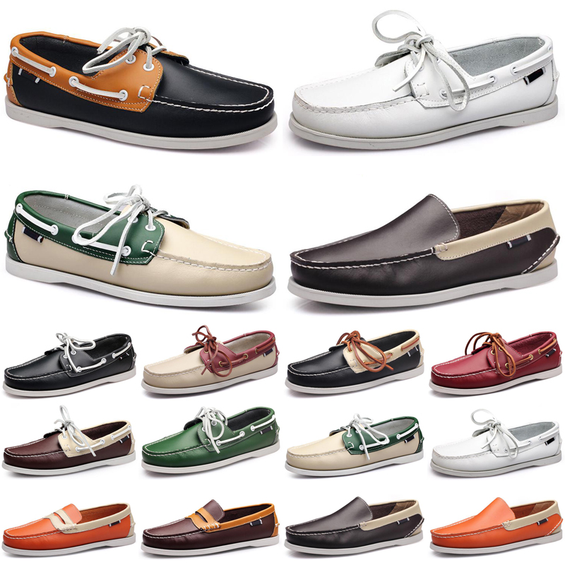

new luxury men casual shoes black loafers Outdoor black flat slip on fashion mens trainers sneakers size 40-45, #10