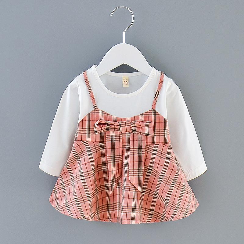 

Baby Girl Plaid Dress, Pink