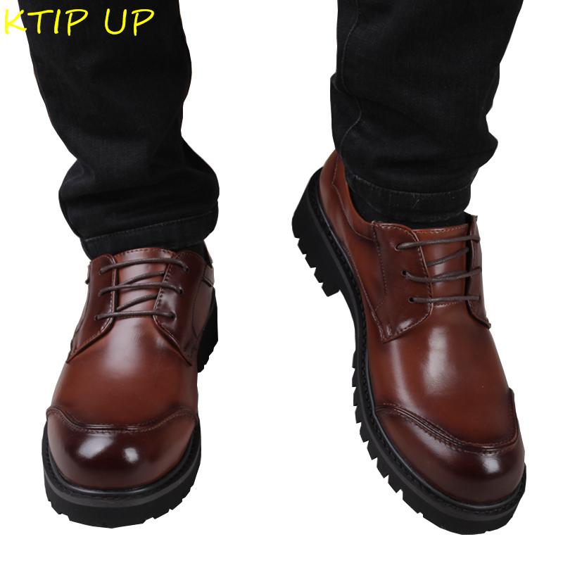 

Fashion Business Men Casual Leather Shoes High Quality Office Shoes Men Suits Brand Lace Up Dress Oxfords, Black