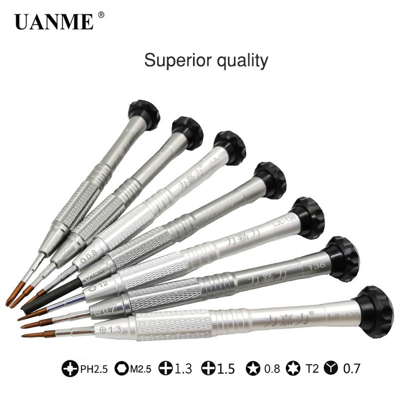 

UANME High Quality Screwdriver for X for 8 7 6S 6 5 4 Repair Tools Opening Disassemble Kit Mobile Phone Tool