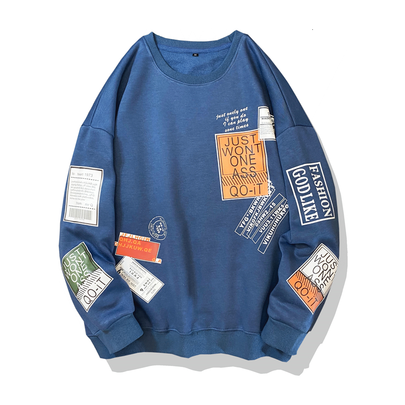 

2021 New Fashion Brand Hoodies Spring Autumn Hip Hop Loose Casual Men's Sweatshirts Punk Streetwear Clothes 2kbs, W90 8