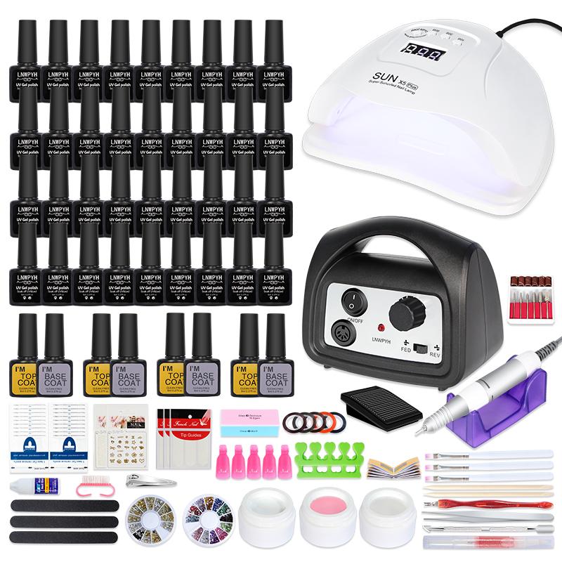 

Manicure Kit Nail lamp Dryer Gel select 36/18/12color Acrylic Nail Kit35000/20000RPM Electric Drill Art Tools set