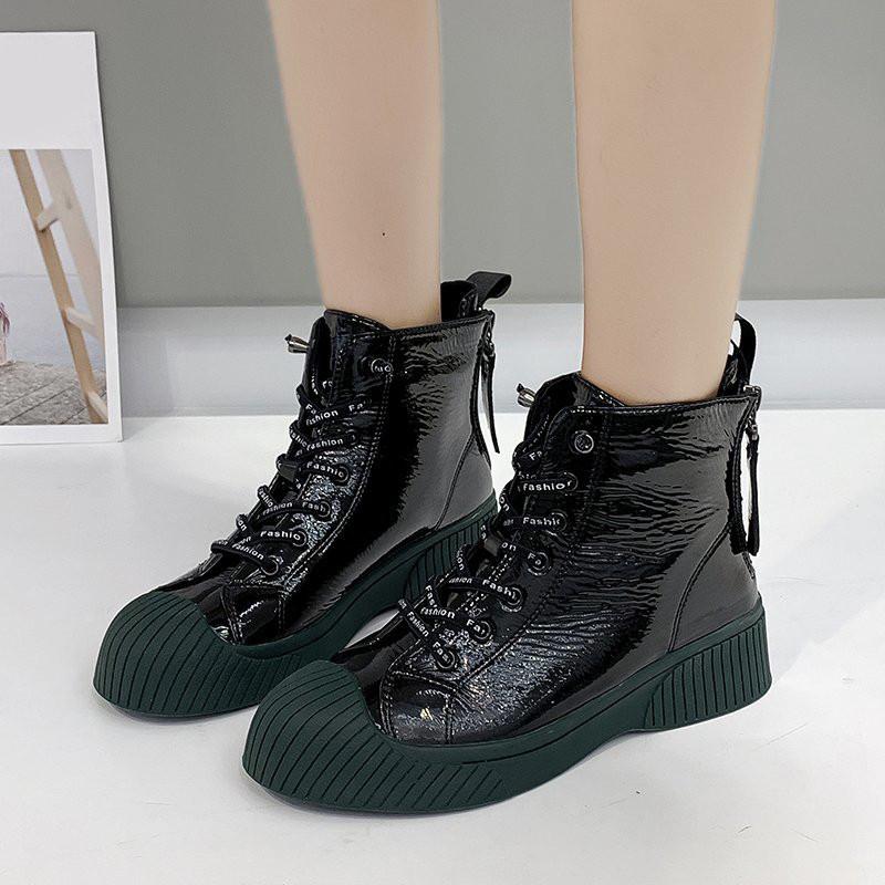 

COOTELILI Winter Shoes Womens Boots With Plush Round Toe 4.5cm Heel Fashion Ankle Boots For Woman Slip On Casual Size 35-40, Black