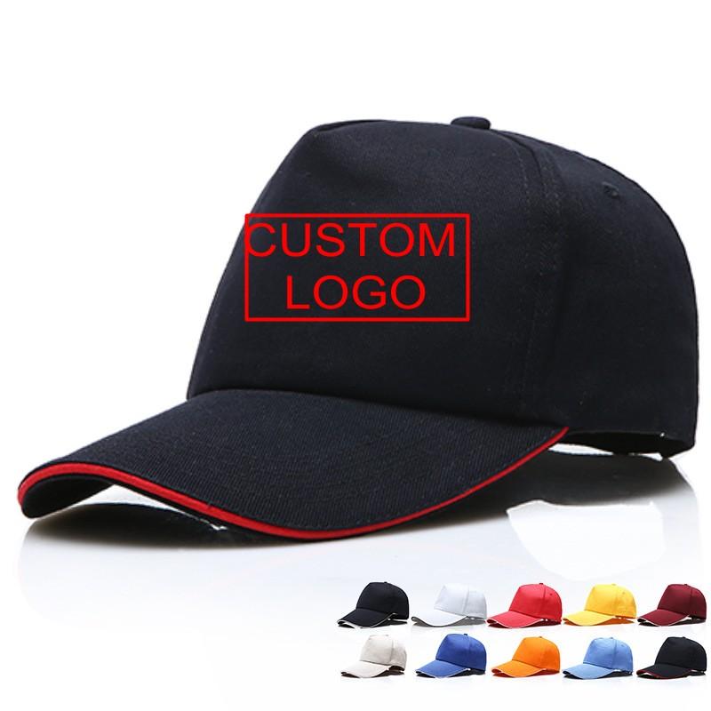 

Custom Cotton 5 Panels Plain Baseball Cap Embroidery Printing Logo All Color Available Adjustable Strapback Hat Adult Blank Sun Visor, Plain yellow+white