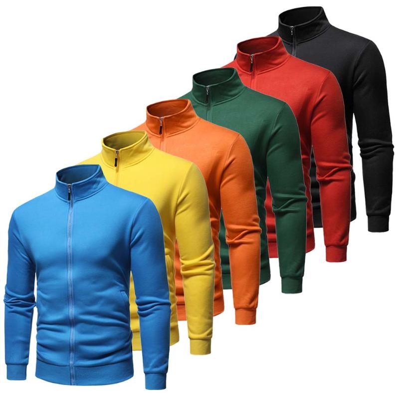 

Men's Cotton Solid Jackets 2020 New Autumn Winter Casual Slim Pocket Sports Bomber Jacket Coat chaqueta hombre Plus Size z0923, Bk