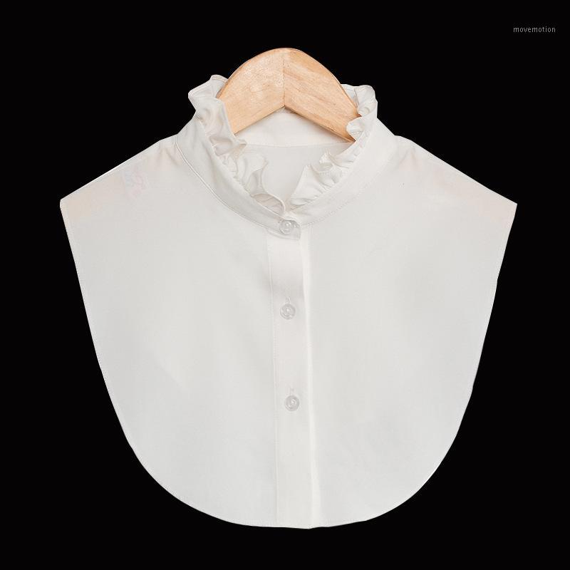 

Fashion Fold Flounce Women White Shirt Collar Collar Female Chiffon False False Shirt Wholesale Drop Shipping1