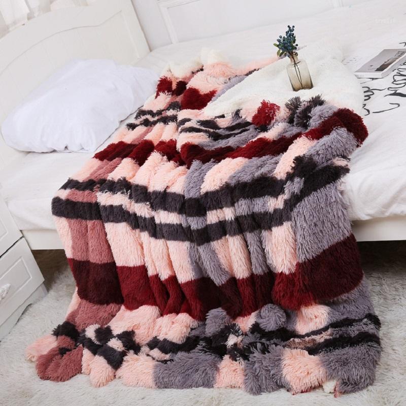 

Dropshipping Plush Coral Velvet Blanket Plaid Warm Soft Blanket For Bed Throw Blankets on Sofa/Bed Solid Bedspreads Bed Cover1