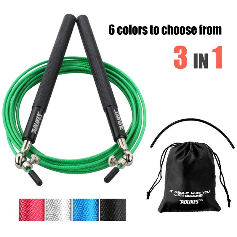 

Crossfit Speed Jump Rope Professional Skipping Rope For Boxing Fitness Skip Workout Training With Carrying Bag Spare Cable