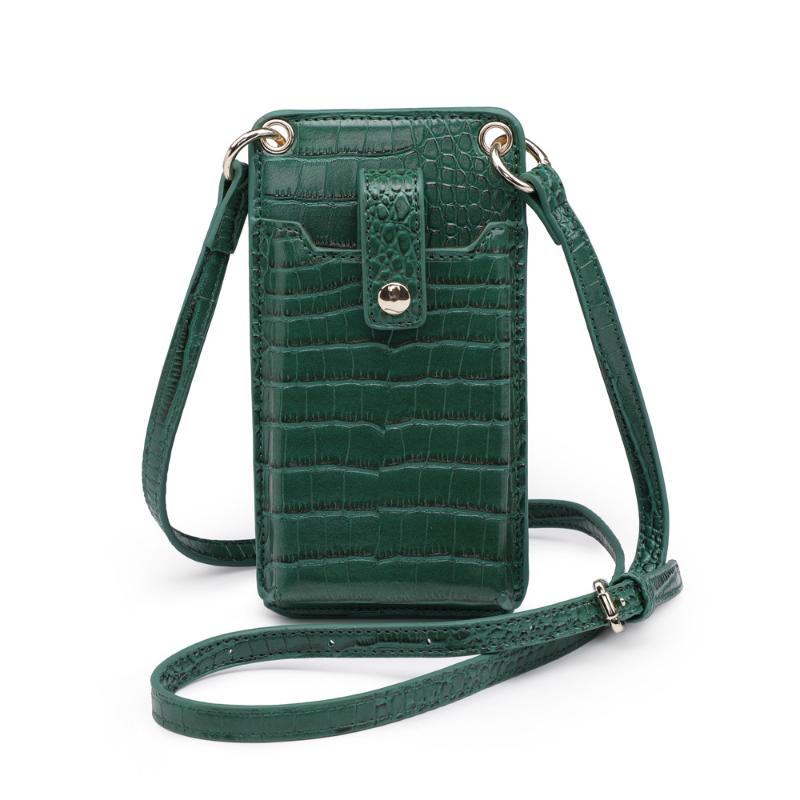 

Fashion Alligator Mobile Phone Purses for Women Pouch Case Good Quality Lady Shoulder Crossbody Bags Wallet Handbag Girls 2021, Black