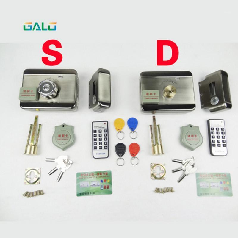 

Home Smart ID Door & gate lock castle Access Control Electronic integrated RFID Door Rim lock1