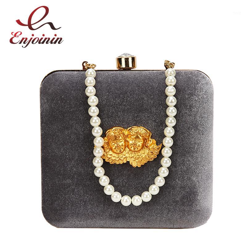 

Elegant Corduroy Angel Luxury Women Party Clutch Bag Purses and Handbags Evening Bag Female Crossbody Mini Designer 20201, Black