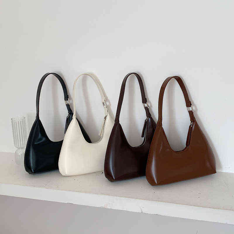 

Womens Bag Baguette Korean Brand Designer Zipper Small Handbags Lady Shoulder Bag PU Leather Female Oxter Bag Whole Sale Y220304, Random little freebies