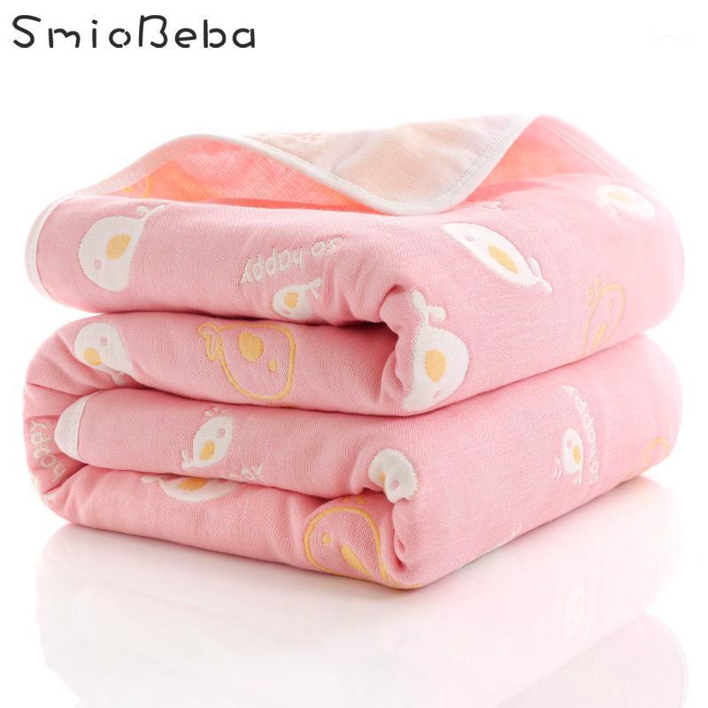 

Baby Quilt Super Soft Blanket For Beds Newborn Comforter Baby Six-layer Gauze Bath Towel Printed Blanket Dog Warm Child (80*80)1, Green bird