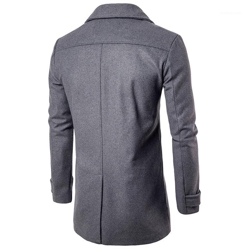 

Long Trench Coat Hombre Overcoat Jacket Trench Coat For Men Windbreaker Masculino Windproof Men's Clothes Autumn Solid1, Black