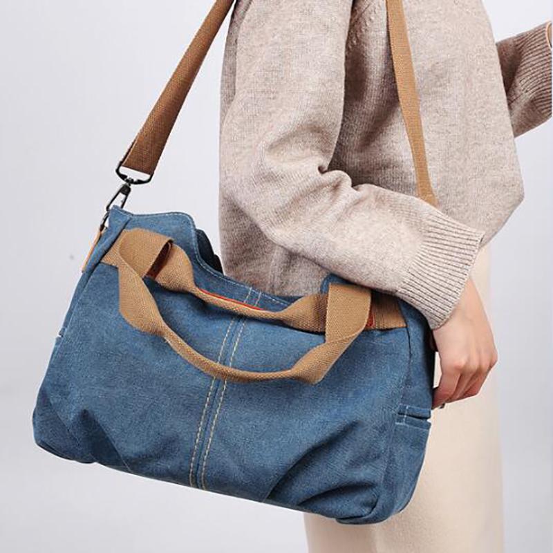 

Canvas Tote Bag Women Handbags Female Crossbody Bags Designer Large Capacity Leisure Shoulder Bags Big Travel, Style4