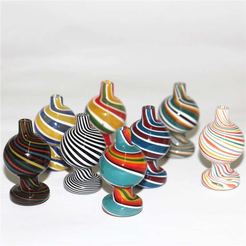 

New Spinning Directional Carb Cap Glass bubble Carb Cap about 26.5mm OD with air hole For 25mm Quartz Banger dab oil rigs