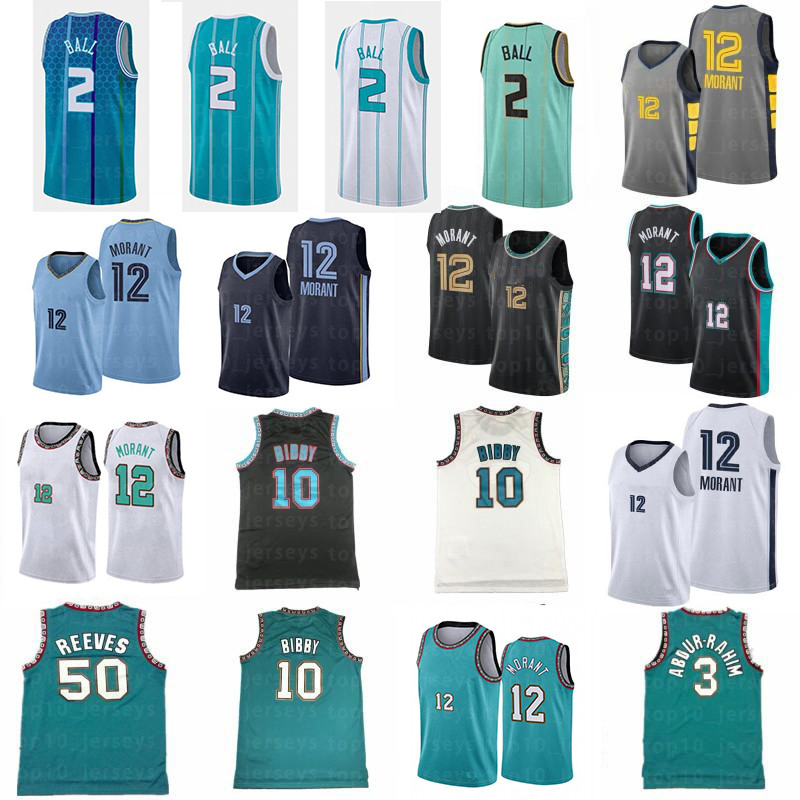 

Ja 12 Morant LaMelo 2 Ball Mike 10 Bibby Basketball Grizzlie s Jersey Mens Shareef 3 Abdur-Rahim 50 Reeves Retro Green Shirt vintage Men, Colour 1