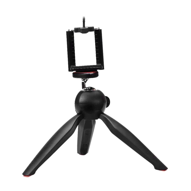 

YUNTENG 228 Mini Tripod Phone Holder Clip Desktop 360 Rotating Tripod for SLR Digital Camera Smartphone