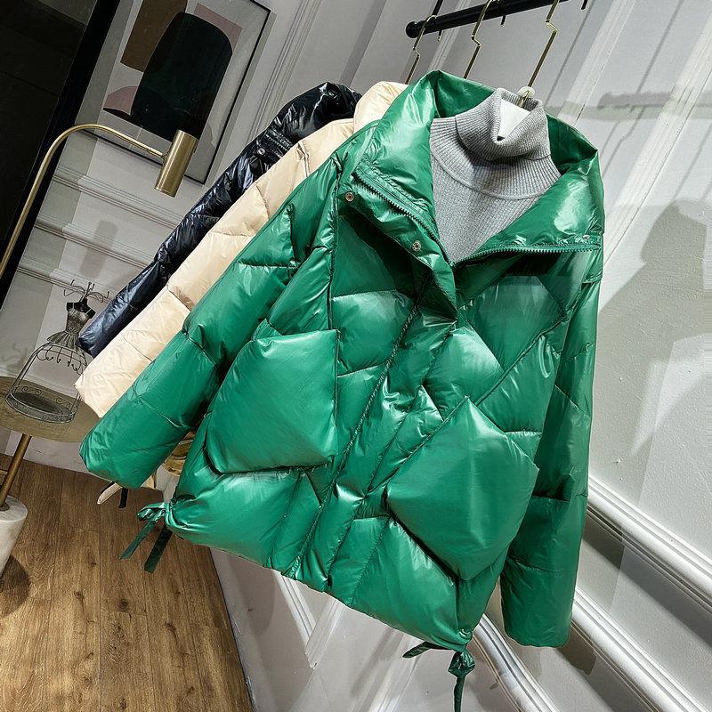 

2021 Autumn Winter Jacket Women Coat Fashion Female Stand Winter Jacket Women Parka Warm Casual Plus Size Overcoat Parkas, Beige