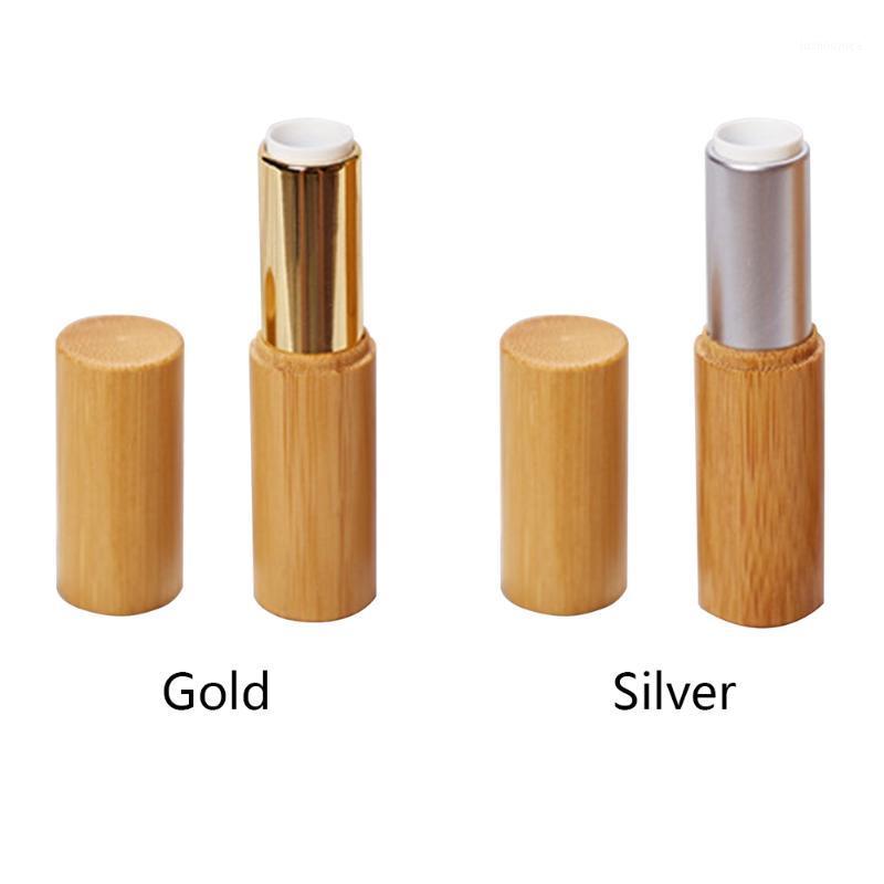 

2pcs Storage Box Makeup Tool Bamboo Cosmetics Travel Lipstick Tube DIY Reusable Caps Container Portable Empty Refillable Holder1