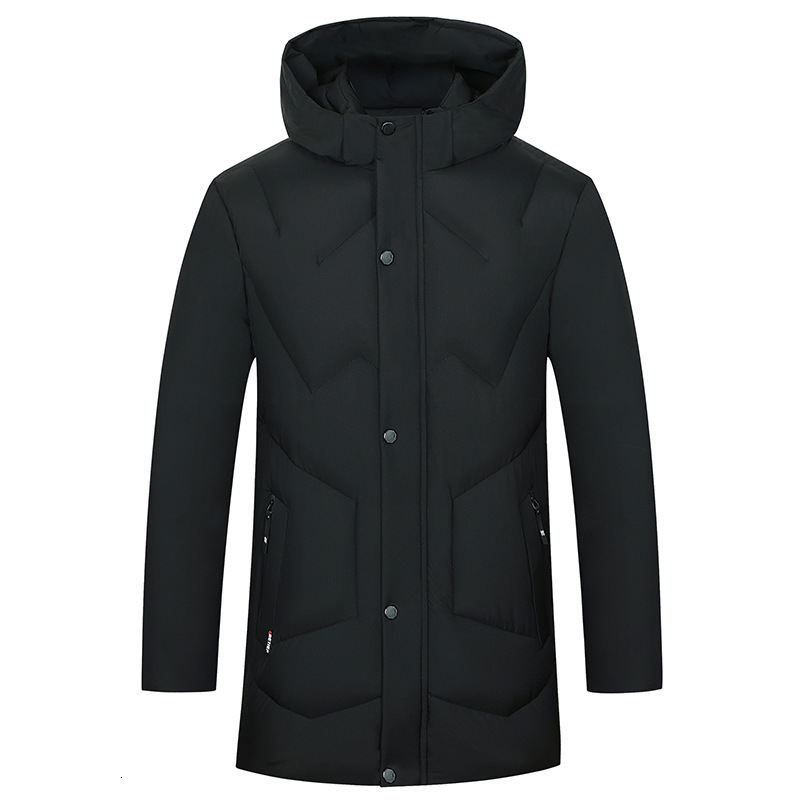 

2021 New Fashion Hooded Warm Keep Cotton Coat Young Men Casual Winter Parkas 5i3j