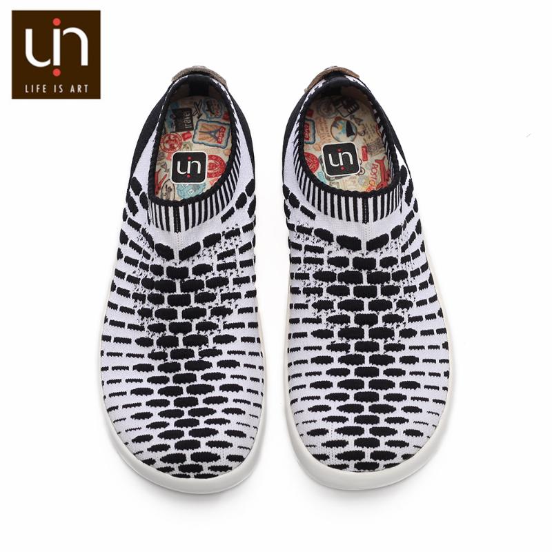 

UIN Sicily Series Breathable Knitted Shoes for Kids Black/Red Casual Loafers Children Soft Sneakers Boys/Girls Fashion Shoes