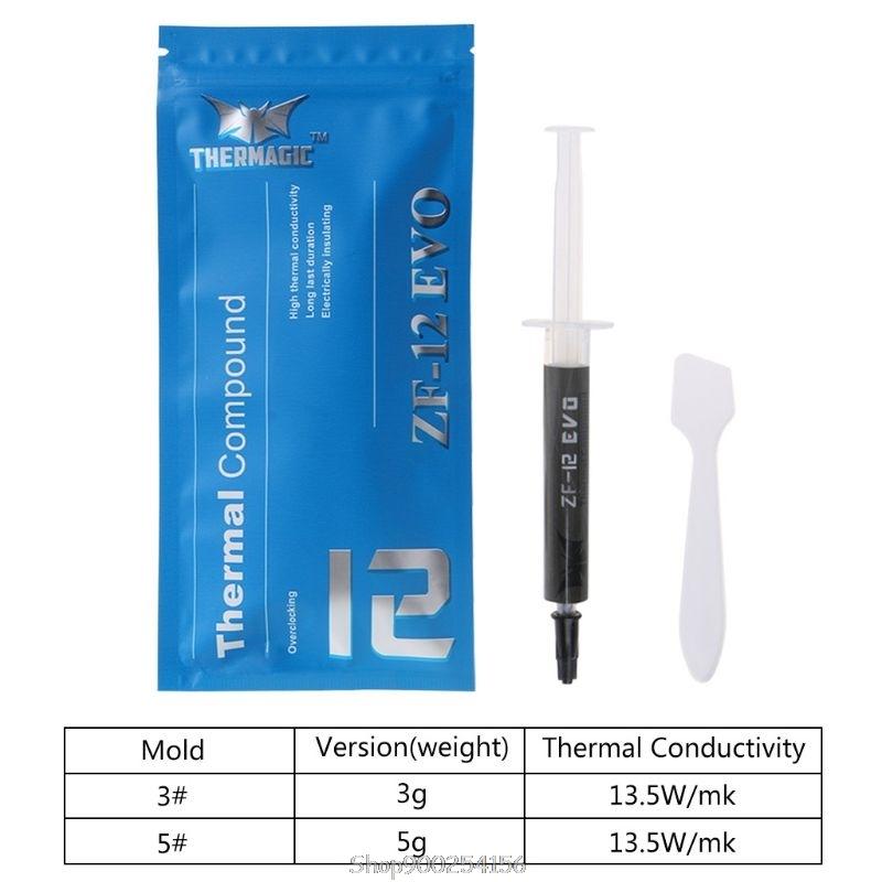 

ZF-EVO 13.5W/ High Performance Thermal Grease Conductive Paste for processor CPU GPU IC Cooler Fan Heatsink N05 20 Dropship