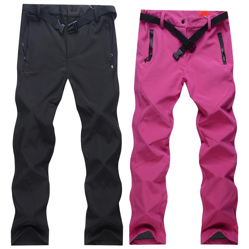 

Outdoor Soft Pants Sports Casual Fleece Tactical Hiking Pants Fashionable Men Women Couple Autumn and Winter Trousers, Male - grey