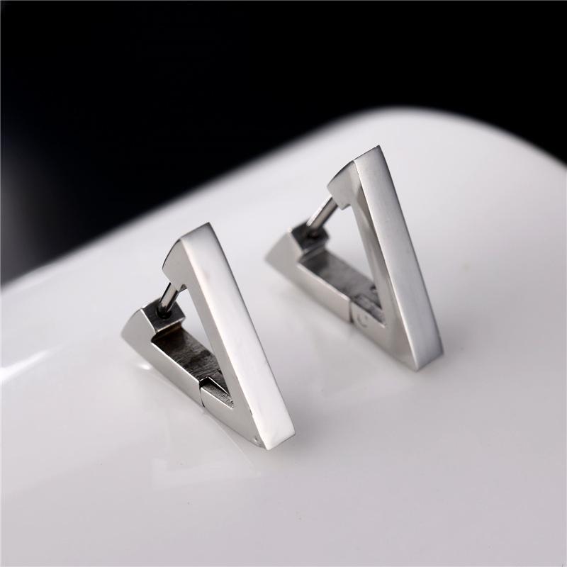 

2020 Trend Stainless Steel Triangle Earrings For Women Simplicity Jewelery Unusual Earrings New Fashion Party Personality Gift